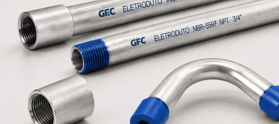 Como a NBR 5410 impacta a especificação de eletrodutos e infraestrutura elétrica